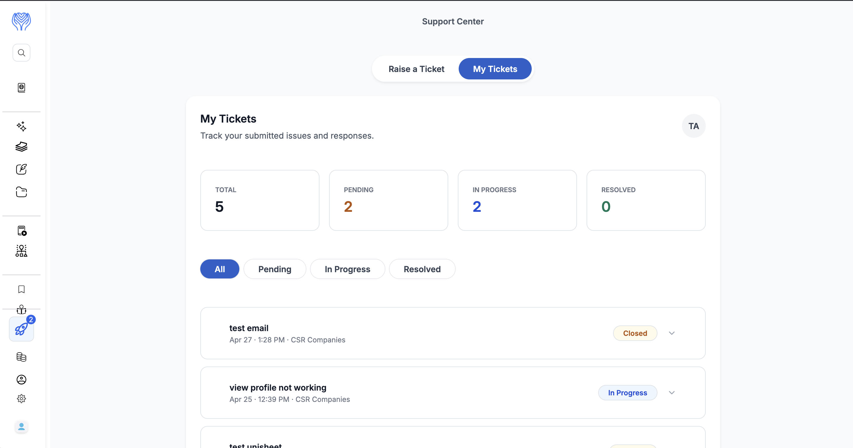 support-center-dashboard